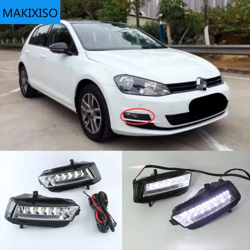 1 Set LED For Volkswagen VW Golf 7 2013 2014 2015 2016 DRL Daytime Running Lights Daylight With Turn Yellow Signal
1 Set LED For Volkswagen VW Golf 7 2013 2014 2015 2016 DRL Daytime Running Lights Daylight With Turn Yellow Signal