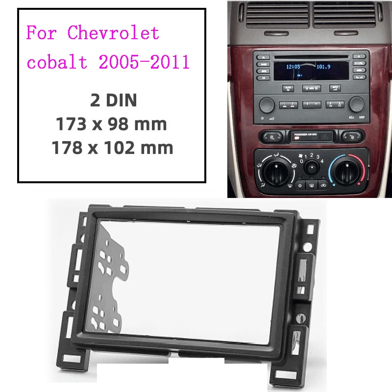 2Din Car Radio Fascias Panel for Chevrolet Cobalt malibu solstice 2005-2011 Dashboard Frame Installation DVD Player
2Din Car Radio Fascias Panel for Chevrolet Cobalt malibu solstice 2005-2011 Dashboard Frame Installation DVD Player