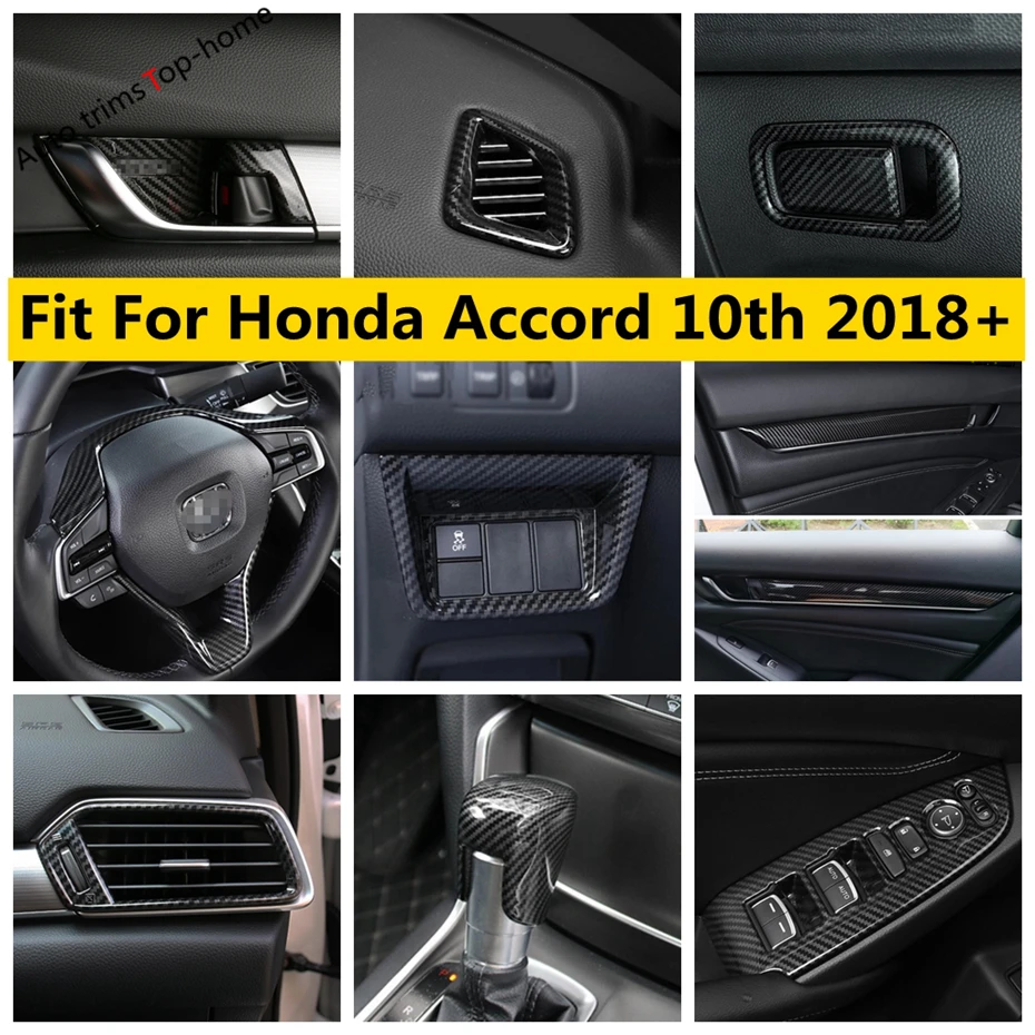 Carbon Fiber Look Interior Armrest Window Lift Button / AC Air Condition Cover Trim Accessories For Honda Accord 10th 2018 -2022
Carbon Fiber Look Interior Armrest Window Lift Button / AC Air Condition Cover Trim Accessories For Honda Accord 10th 2018 -2022
