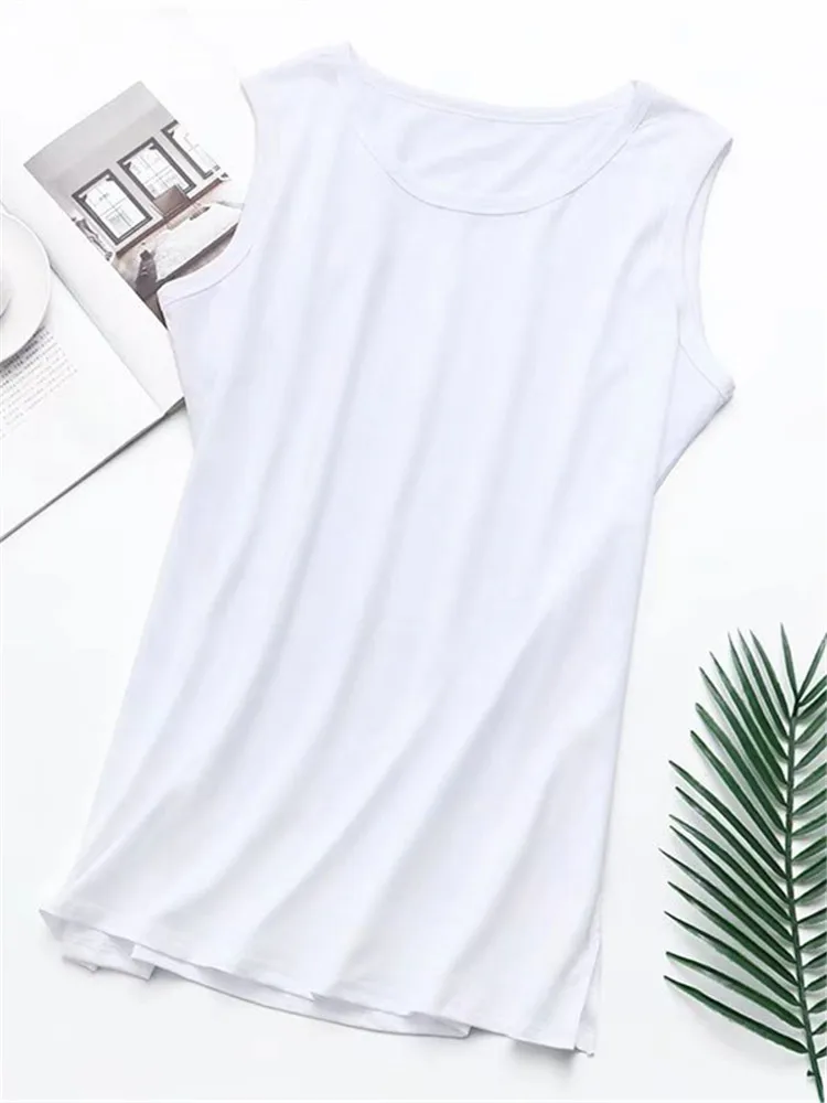 Plus Size Women Sleeveless Vest Clothes For Women Wear Cotton Blend Loose Solid Color Vest Large Size Camisole In Summer XL-3XL
Plus Size Women Sleeveless Vest Clothes For Women Wear Cotton Blend Loose Solid Color Vest Large Size Camisole In Summer XL-3XL