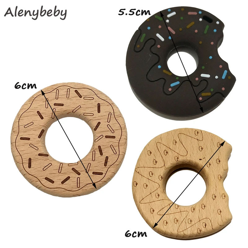 Baby Silicone Teether Donuts Pendant Toys Chewing Wooden Doughnut teether Oral Moral Toy
Baby Silicone Teether Donuts Pendant Toys Chewing Wooden Doughnut teether Oral Moral Toy