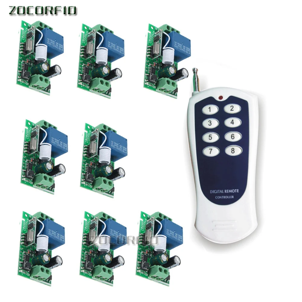 Long Range AC220V 8CH RF Wireless Remote Control Relay Switch light /lamp/ window/Garage Doors shutters projection screen
Long Range AC220V 8CH RF Wireless Remote Control Relay Switch light /lamp/ window/Garage Doors shutters projection screen