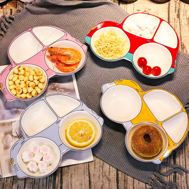 New Children's Ceramic Tableware Creative Cartoon Car Bowl Cute Grid Plate Baby Bone China Household Snack Bowl With Fork Spoon
New Children's Ceramic Tableware Creative Cartoon Car Bowl Cute Grid Plate Baby Bone China Household Snack Bowl With Fork Spoon