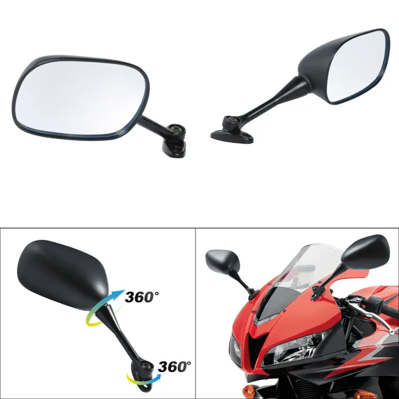Черные боковые зеркала заднего вида для мотоцикла HONDA CBR600RR 2003-2023 CBR1000RR 2004-2007
Черные боковые зеркала заднего вида для мотоцикла HONDA CBR600RR 2003-2023 CBR1000RR 2004-2007
