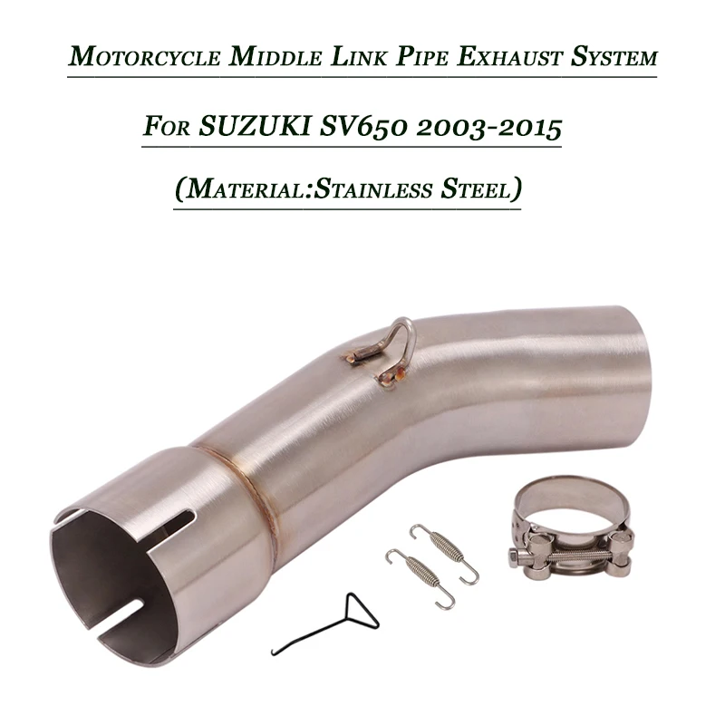 For Suzuki SV650 2003-2015 Motorcycle Middle Link Tubes Stainless Steel Lossless Refit Connect Tail 51mm Exhaust Muffler System
For Suzuki SV650 2003-2015 Motorcycle Middle Link Tubes Stainless Steel Lossless Refit Connect Tail 51mm Exhaust Muffler System