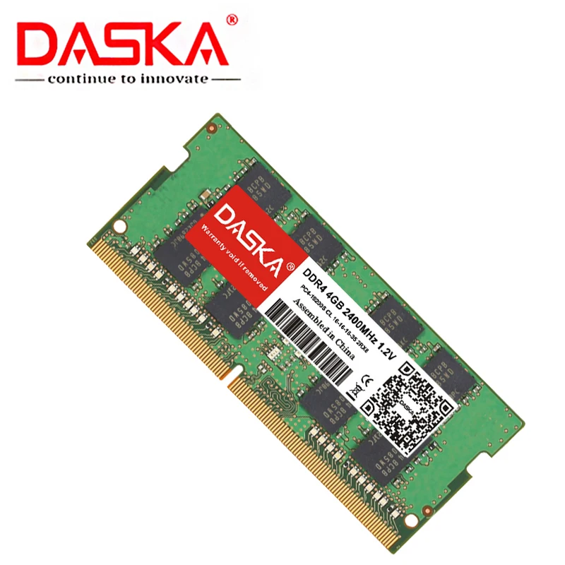 DASKA DDR4 Оперативная память 4 ГБ 2133 МГц 2400 МГц для ноутбука Memoria Поддержка memoria ddr4 ноутбук
DASKA DDR4 Оперативная память 4 ГБ 2133 МГц 2400 МГц для ноутбука Memoria Поддержка memoria ddr4 ноутбук