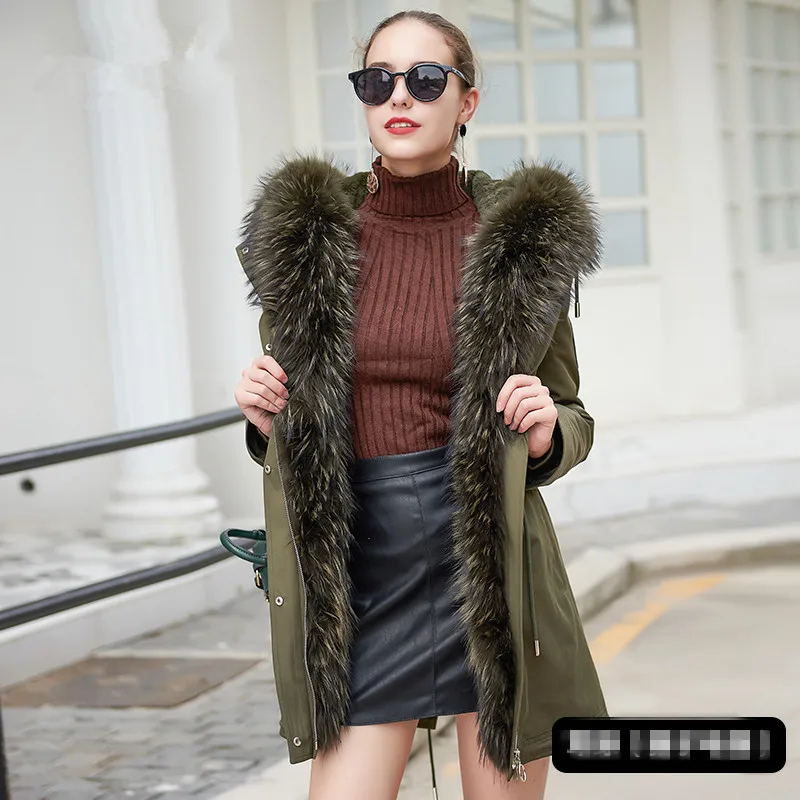 Real Fur Coat Female Natural Rabbit Fur Liner Parka Winter Jacket Women Fox Fur Collar Long Jackets Warm Overcoat MY4026
Real Fur Coat Female Natural Rabbit Fur Liner Parka Winter Jacket Women Fox Fur Collar Long Jackets Warm Overcoat MY4026