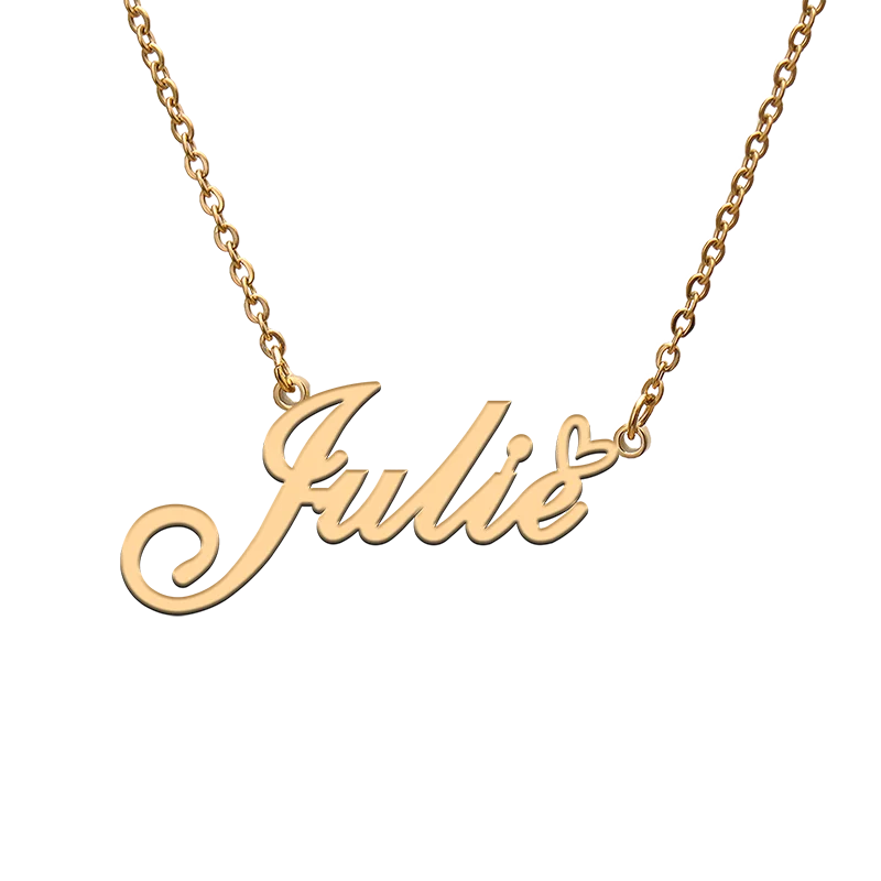 Индивидуальные ожерелья Julie с именем для лучших друзей на день рождения, Рождество, ювелирные изделия, подарки
Индивидуальные ожерелья Julie с именем для лучших друзей на день рождения, Рождество, ювелирные изделия, подарки