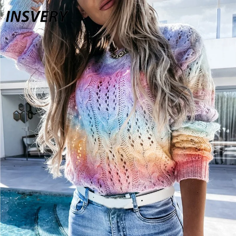 Woman Sweaters Knitted Tie Dye Patchwork O Neck Sweaters For Women Pullover Autumn Winter Loose Women Sweater 2021
Woman Sweaters Knitted Tie Dye Patchwork O Neck Sweaters For Women Pullover Autumn Winter Loose Women Sweater 2021