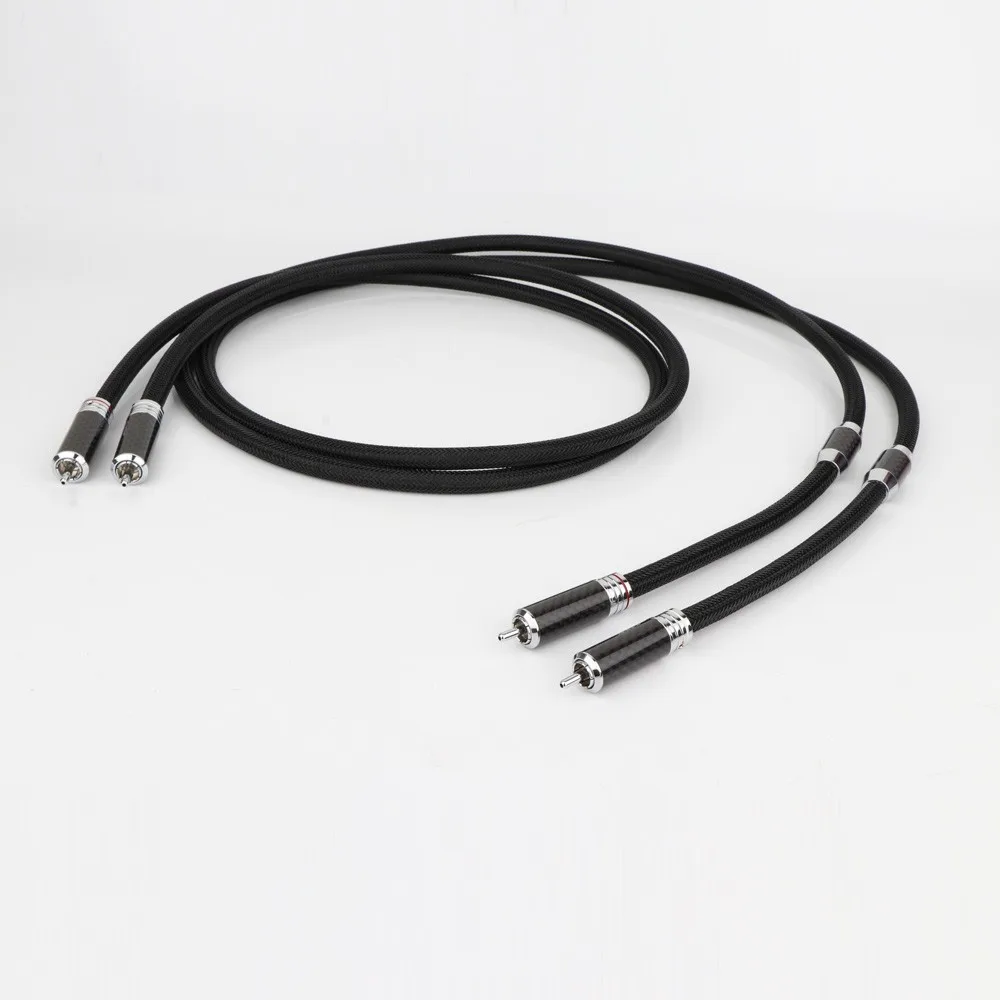 High Quality Silver Plated OFC Analogue RCA to RCA Phono Cable RCA Interconnect cable HIFI Carbon fiber RCA Plug
High Quality Silver Plated OFC Analogue RCA to RCA Phono Cable RCA Interconnect cable HIFI Carbon fiber RCA Plug