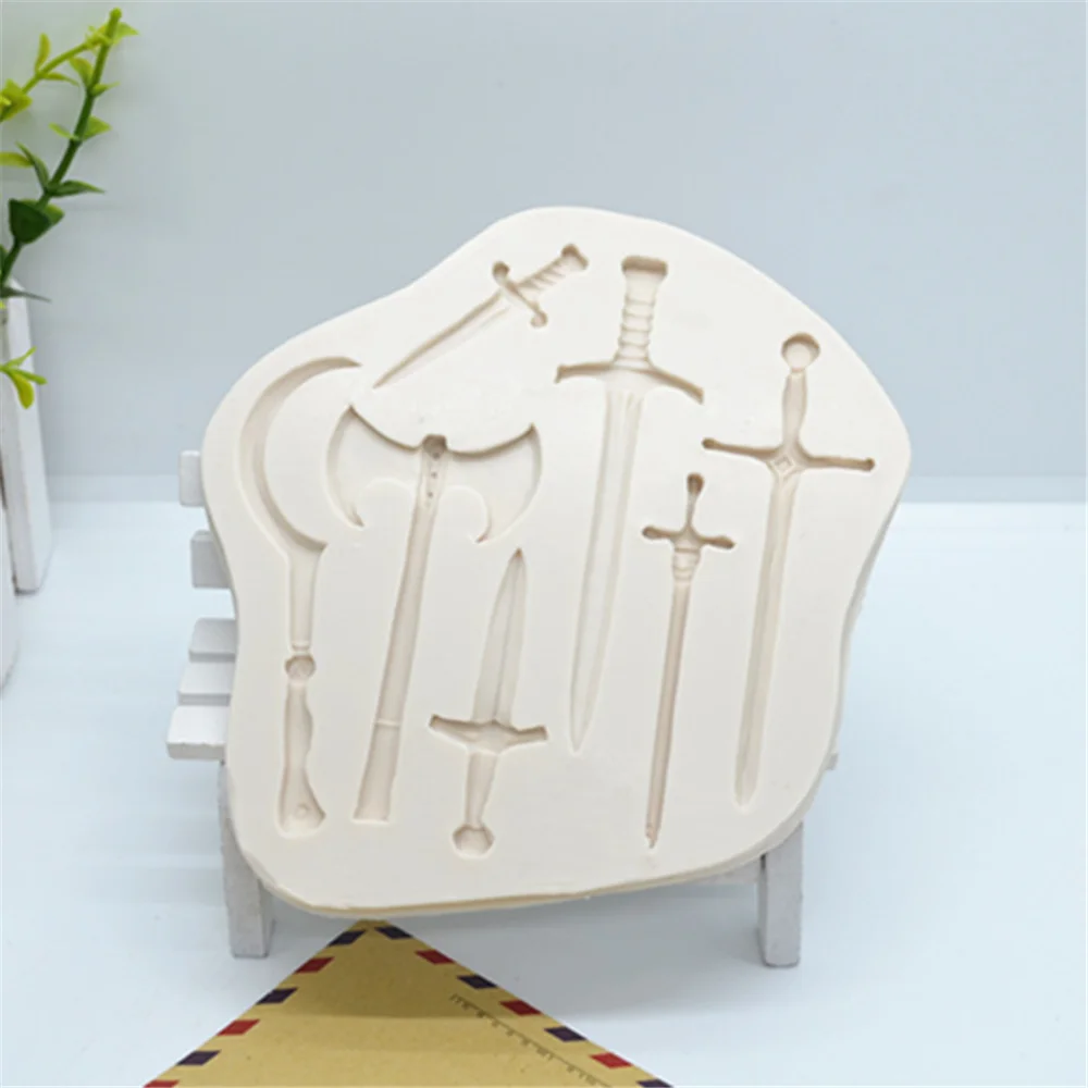 Luyou 1pc Sword Silicone Cake Molds Fondant Resin Mold Birthday Cake Decorating Tools Pastry Kitchen Baking Accessories FM1900
Luyou 1pc Sword Silicone Cake Molds Fondant Resin Mold Birthday Cake Decorating Tools Pastry Kitchen Baking Accessories FM1900