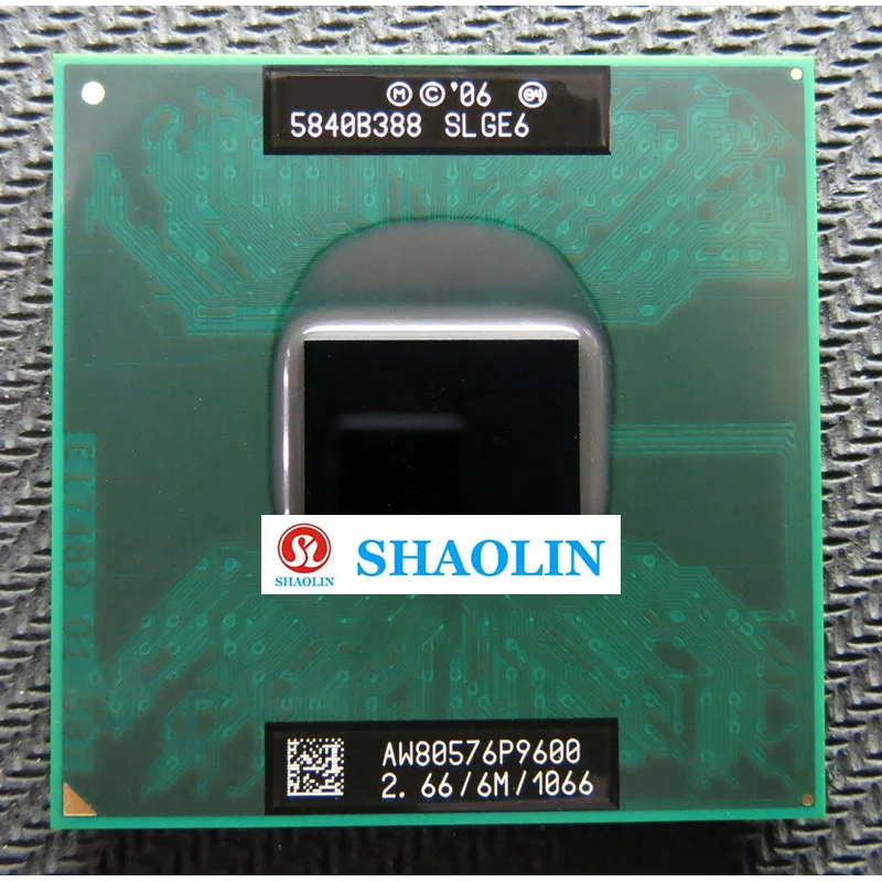 40%off P9600 SLGE6 2.6 GHz Dual-Core Dual-Thread CPU Processor 6M 25W Socket P Original SHAOLIN original Free Shipping
40%off P9600 SLGE6 2.6 GHz Dual-Core Dual-Thread CPU Processor 6M 25W Socket P Original SHAOLIN original Free Shipping