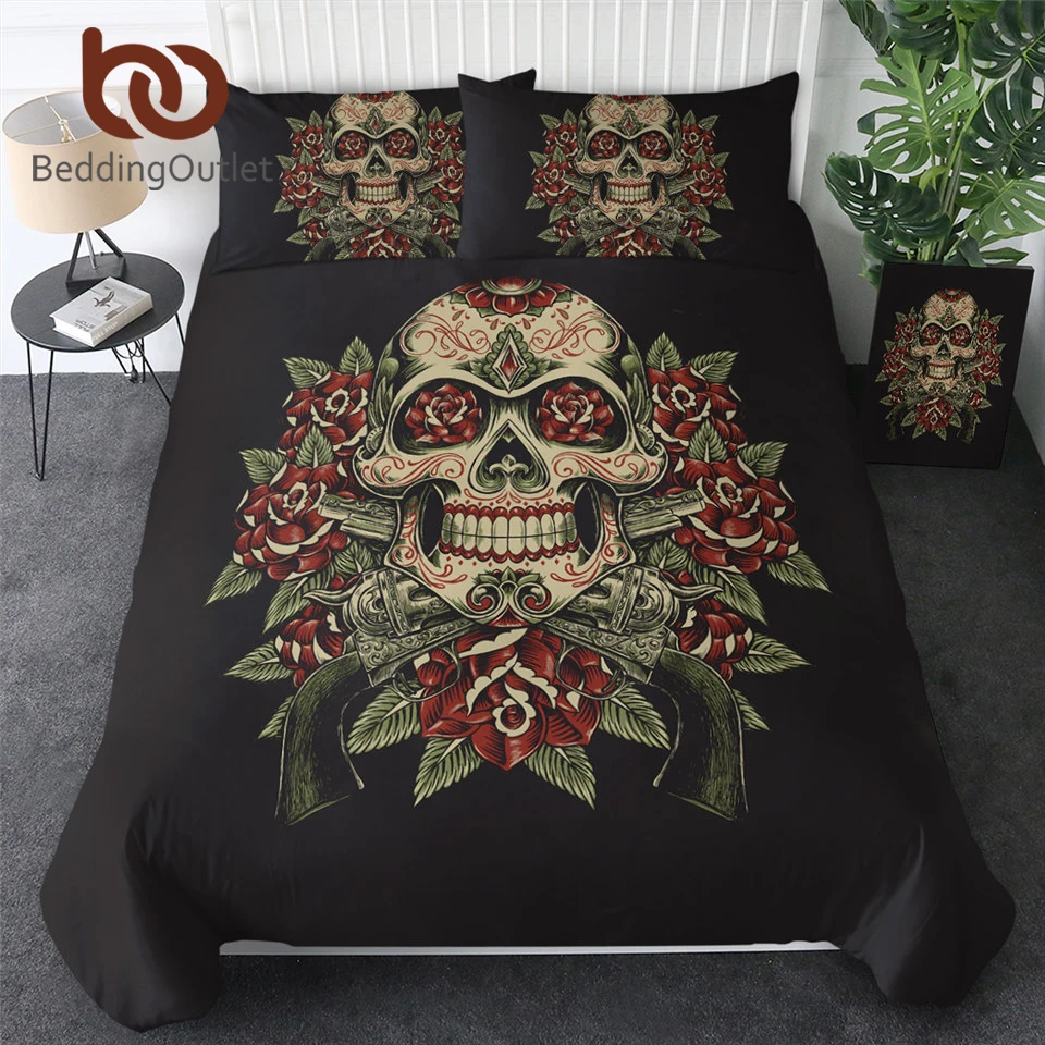 BeddingOutlet Clearance Bedding Set Queen Size Cheap Quilt Cover With Pillowcase 3pcs Skull Bedclothes Home Textile
BeddingOutlet Clearance Bedding Set Queen Size Cheap Quilt Cover With Pillowcase 3pcs Skull Bedclothes Home Textile