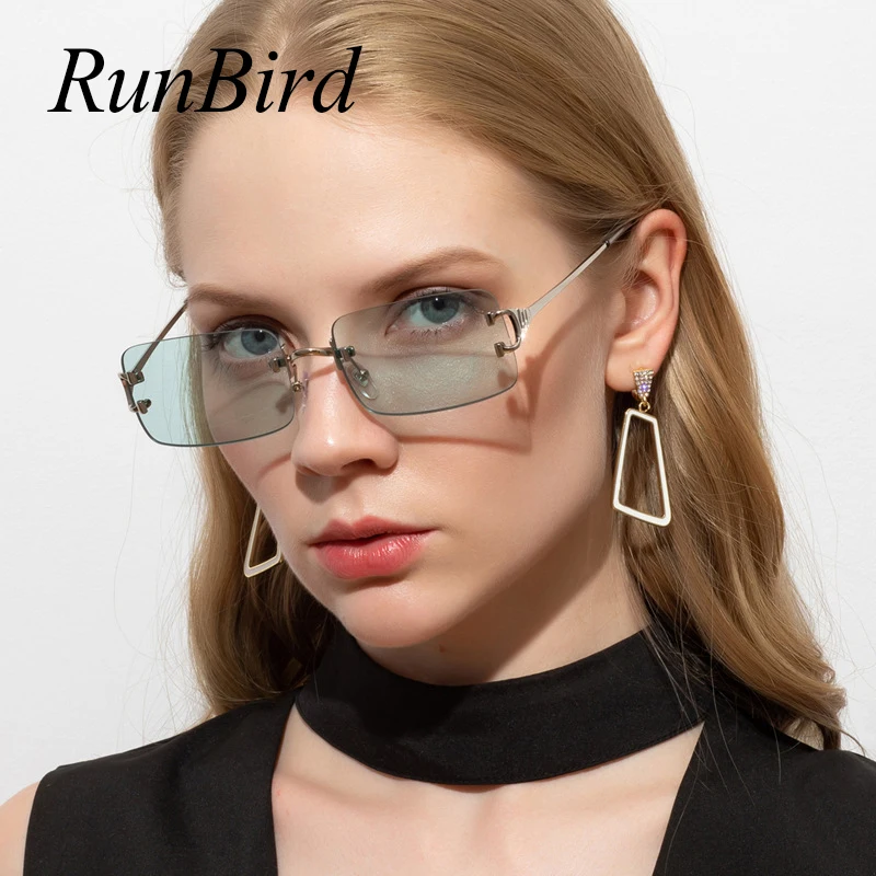 RunBird Small Rectangle Sunglasses Women Rimless Square Sun Glasses for Women 2021 Summer Style Female Uv400 Pink Green 5501
RunBird Small Rectangle Sunglasses Women Rimless Square Sun Glasses for Women 2021 Summer Style Female Uv400 Pink Green 5501