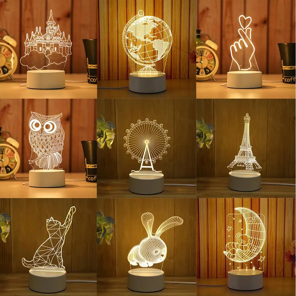 3D Table Lamp Desk Light Night Light Touch Control Atmosphere Christmas Xmas USB Charging Home Decor Gifts Cute Decoration
3D Table Lamp Desk Light Night Light Touch Control Atmosphere Christmas Xmas USB Charging Home Decor Gifts Cute Decoration