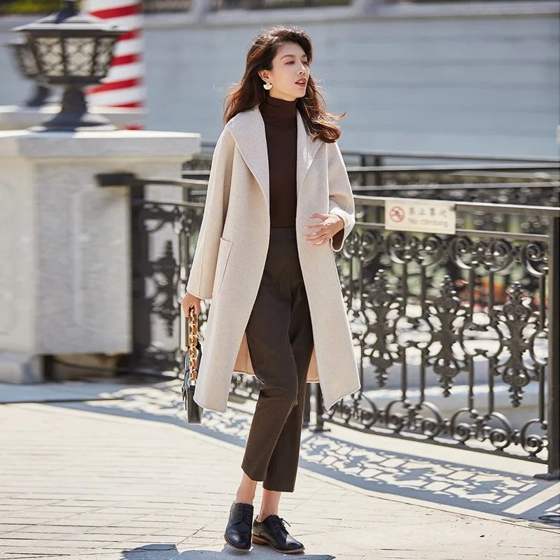 autumn and 2020 winter furnace red double-sided water ripple long wool coat female
autumn and 2020 winter furnace red double-sided water ripple long wool coat female
