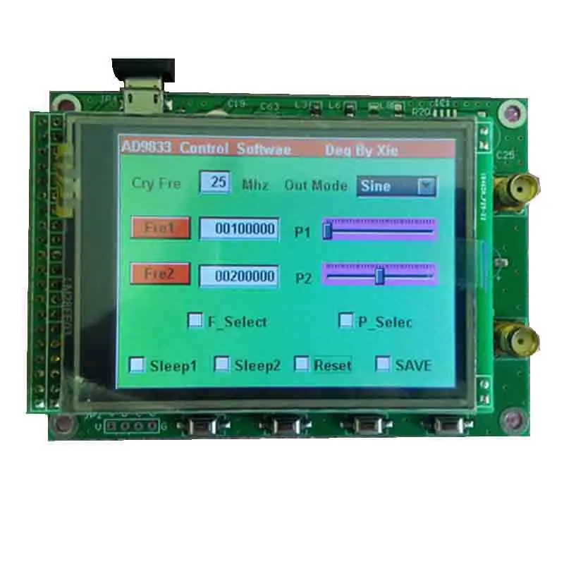 AD9833 DDS color screen module low pass amplifier square wave triangle wave sine wave touch screen
AD9833 DDS color screen module low pass amplifier square wave triangle wave sine wave touch screen