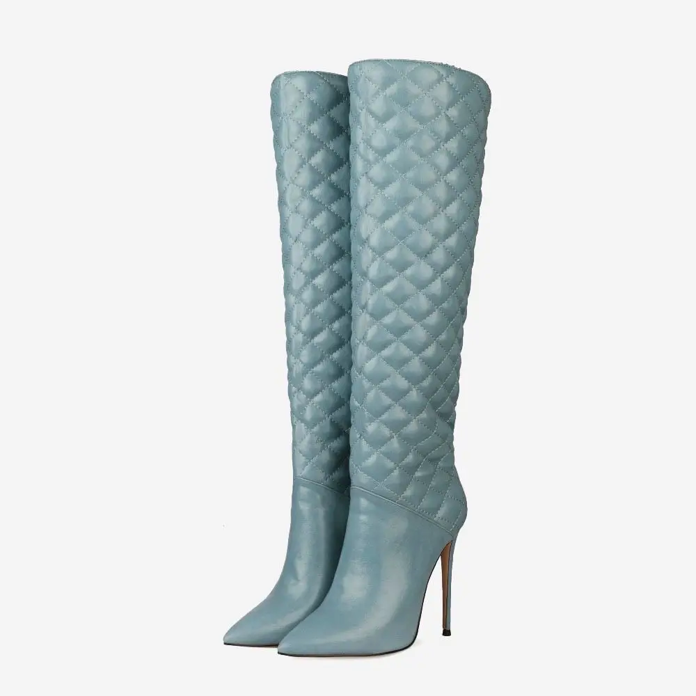 Spring Winter Brand 12 CM High Heels Women Boots fashion Knee High Ladies Pointed Toe Long Stiletto Runway Botas Large Size 14
Spring Winter Brand 12 CM High Heels Women Boots fashion Knee High Ladies Pointed Toe Long Stiletto Runway Botas Large Size 14