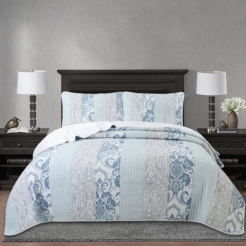 Quality Patchwork Quilt Set Bedspread on the Bed 3PCS 100% Cotton Blanket King Queen Size Comforter Soft Coverlet
Quality Patchwork Quilt Set Bedspread on the Bed 3PCS 100% Cotton Blanket King Queen Size Comforter Soft Coverlet