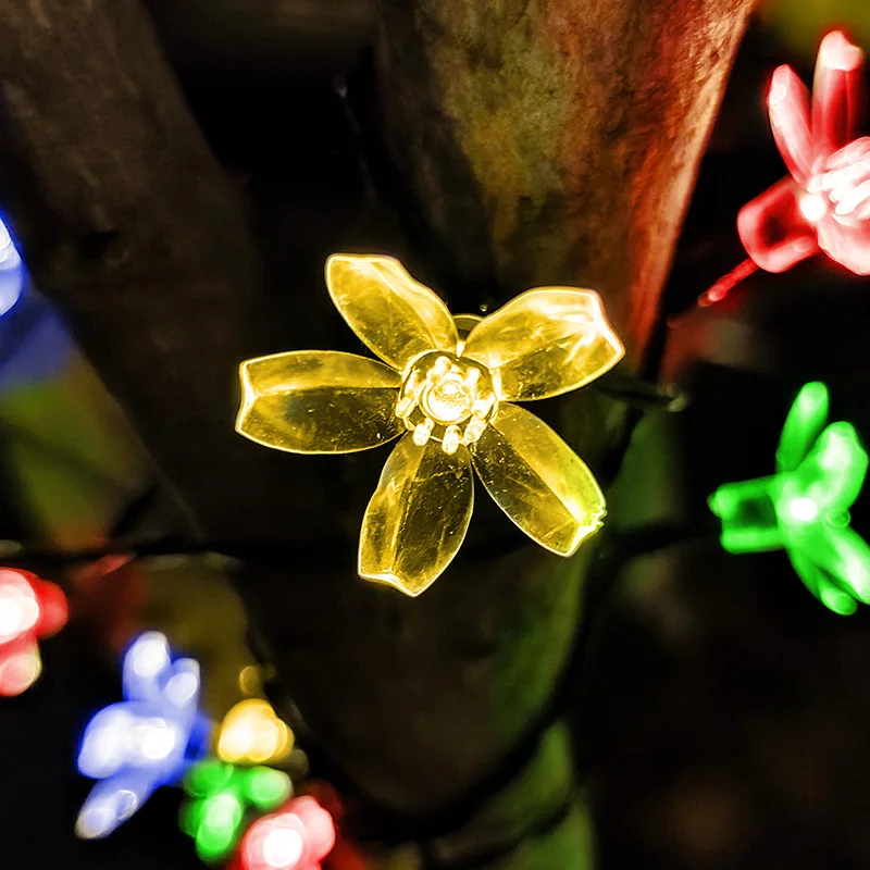 Sakura shape solar string lights, waterproof, antifreeze, sunscreen, holiday decoration garden balcony lights
Sakura shape solar string lights, waterproof, antifreeze, sunscreen, holiday decoration garden balcony lights