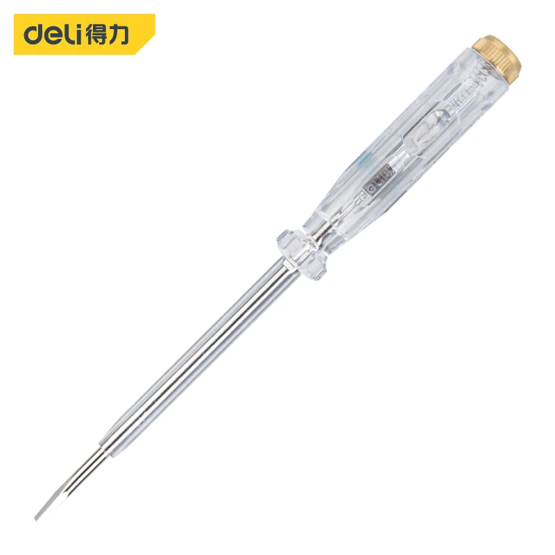 Deli DL8002 Test Pencil Measuring Range 100-500V Electrician Tools Slotted Screwdriver Test Tools
Deli DL8002 Test Pencil Measuring Range 100-500V Electrician Tools Slotted Screwdriver Test Tools