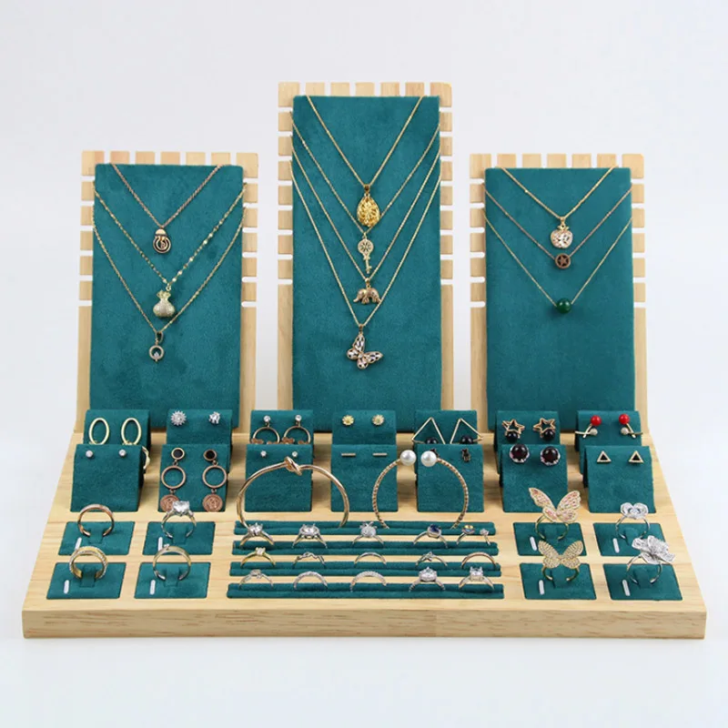 Wood Green Earring Necklaces Display Stand Pendant Hanger For Women Counter Jewelry Stand Shooting Live Jewellery Display Props
Wood Green Earring Necklaces Display Stand Pendant Hanger For Women Counter Jewelry Stand Shooting Live Jewellery Display Props