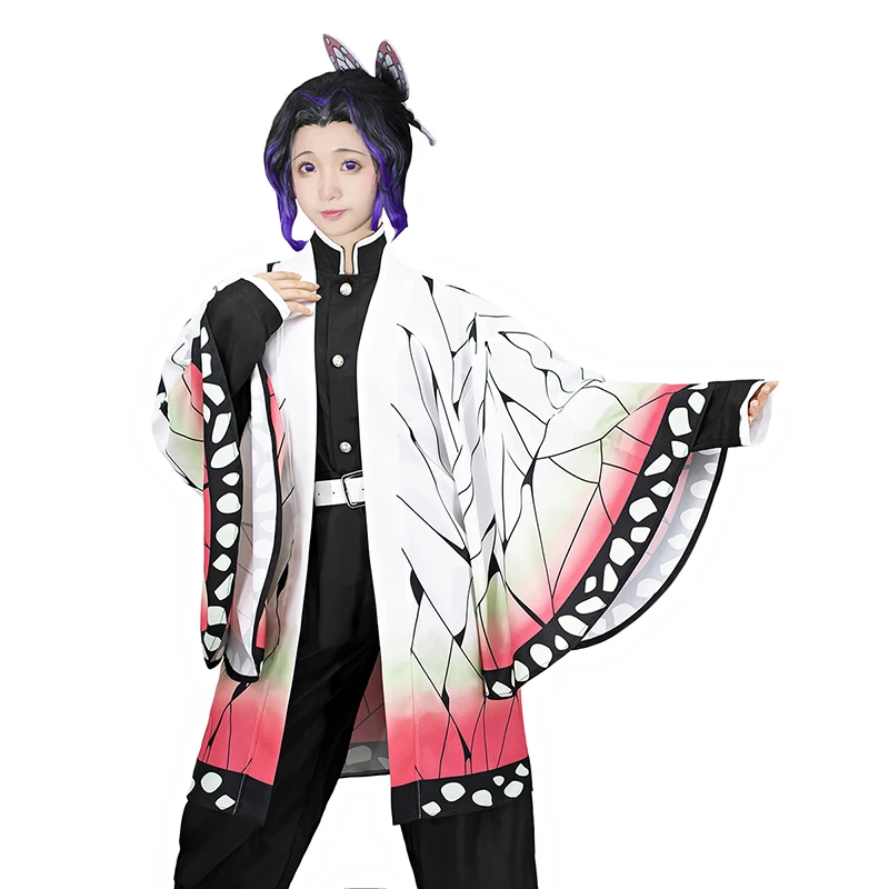 Anime Cosplay Demon Slayer Costume Kimetsu no Yaiba Kochou Shinobu Cosplay Costume Women Cloak Kimono Halloween Christmas Party
Anime Cosplay Demon Slayer Costume Kimetsu no Yaiba Kochou Shinobu Cosplay Costume Women Cloak Kimono Halloween Christmas Party