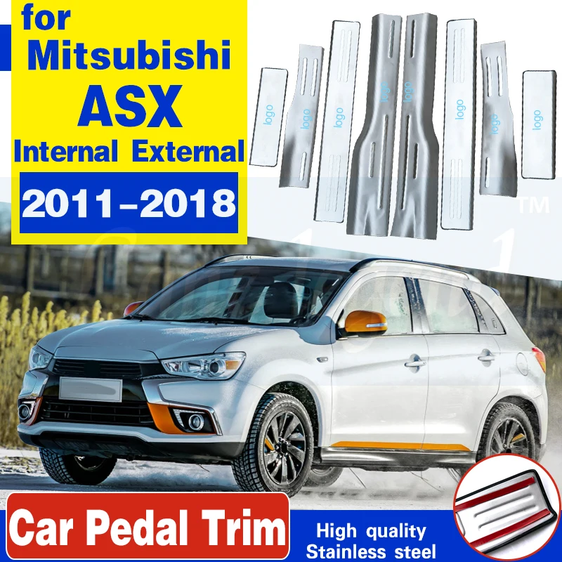 Car accessories Stainless steel Scuff Plate/Door Sill Door Sill Internal External pedal for Mitsubishi ASX 2011-2018 Car styling
Car accessories Stainless steel Scuff Plate/Door Sill Door Sill Internal External pedal for Mitsubishi ASX 2011-2018 Car styling