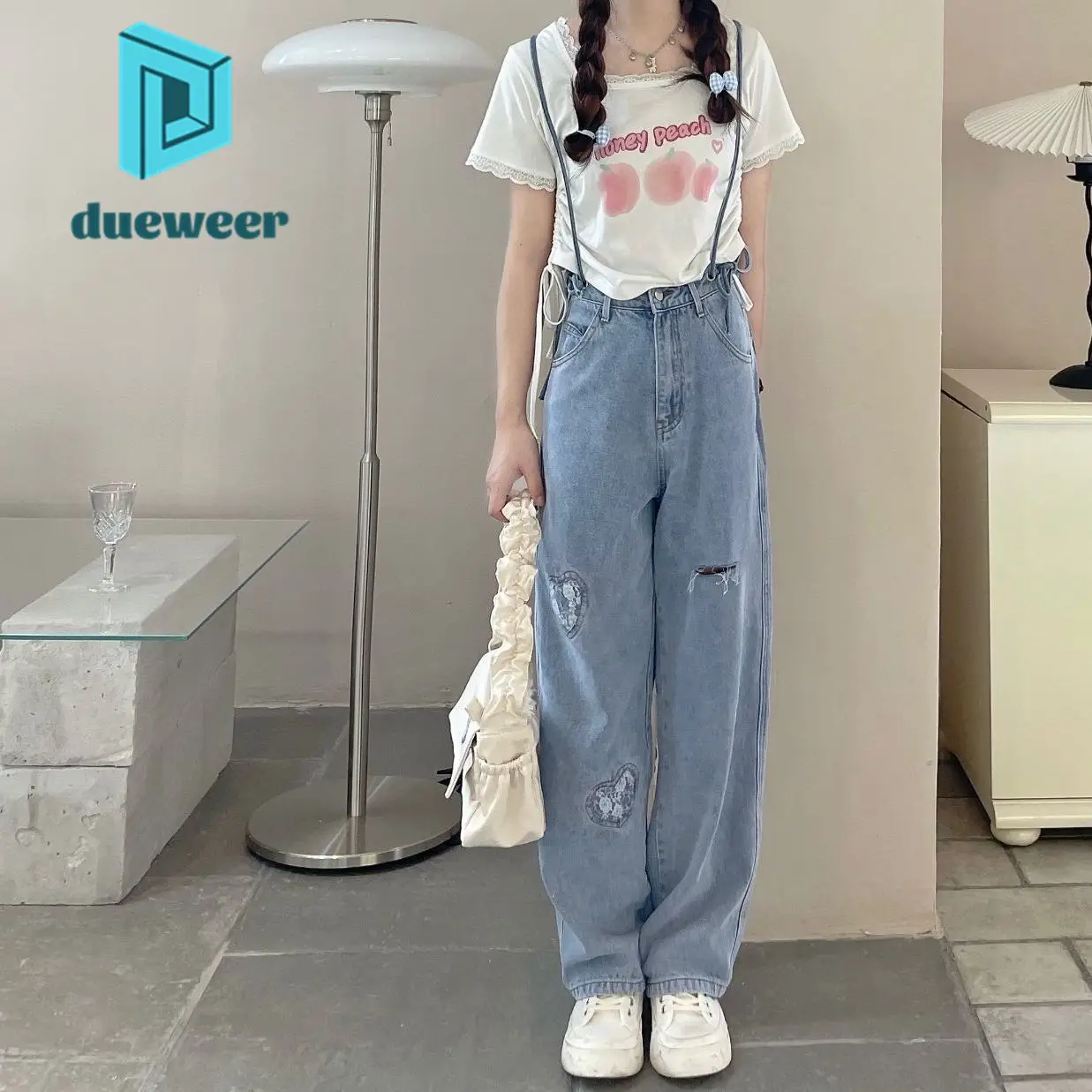 DUEWEER Denim Jumpsuits Women Rompers Overalls Onesie Broken Hole Heart Print Jeans Playsuit Streetwear 2022 Women Clothing
DUEWEER Denim Jumpsuits Women Rompers Overalls Onesie Broken Hole Heart Print Jeans Playsuit Streetwear 2022 Women Clothing