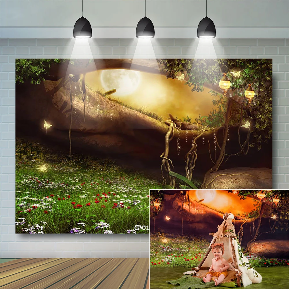 Fairy Forest Photography Backdrops Kids Baby Photography Background Fantasy Scence Grass Ground Decor Newborn Child Photostudio
Fairy Forest Photography Backdrops Kids Baby Photography Background Fantasy Scence Grass Ground Decor Newborn Child Photostudio