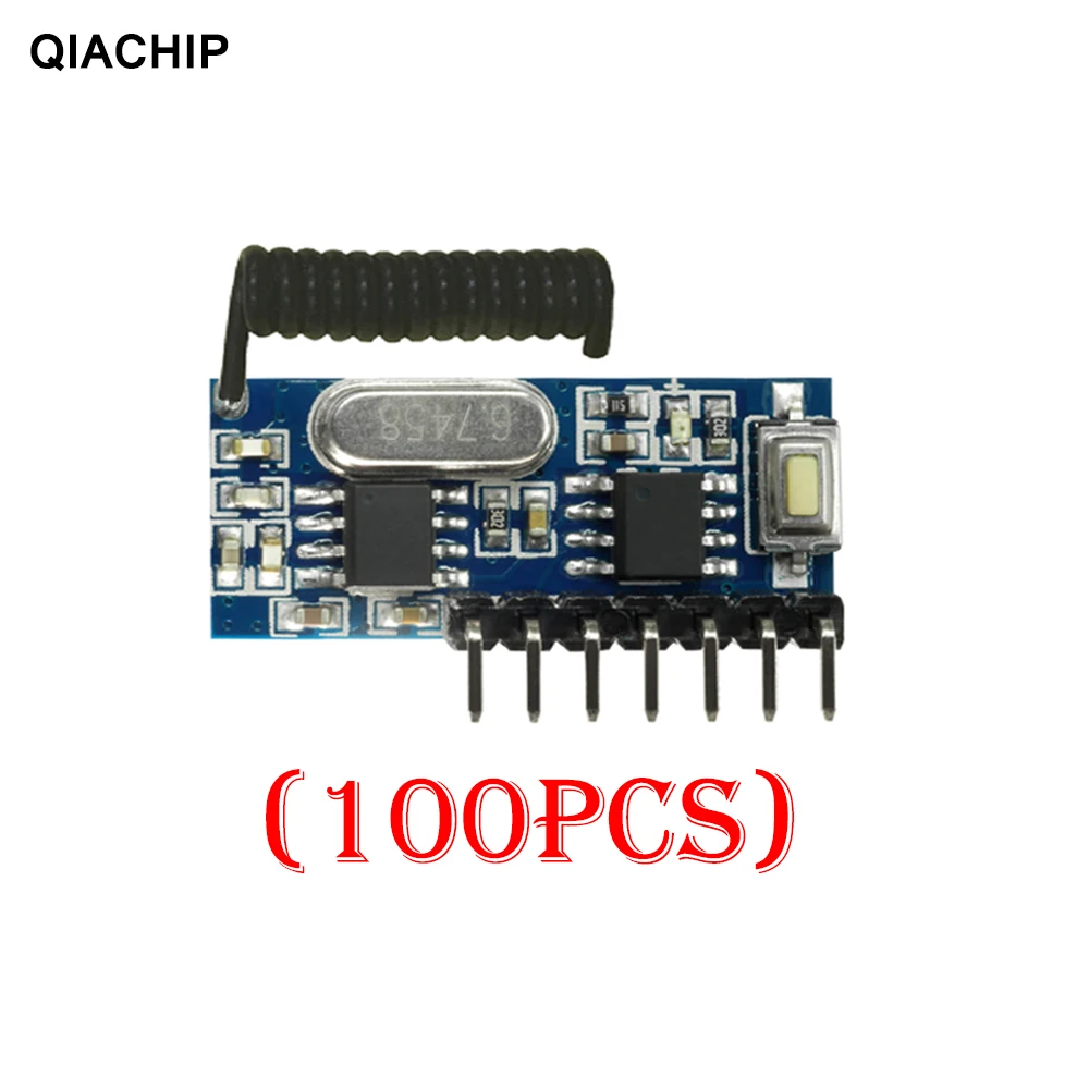 QIACHIP 100PCS RX480E-4 RF Receiver Learning Code Decoder Module 433MHZ Wireless 4 CH Output For Remote Controls 1527 Encoding
QIACHIP 100PCS RX480E-4 RF Receiver Learning Code Decoder Module 433MHZ Wireless 4 CH Output For Remote Controls 1527 Encoding