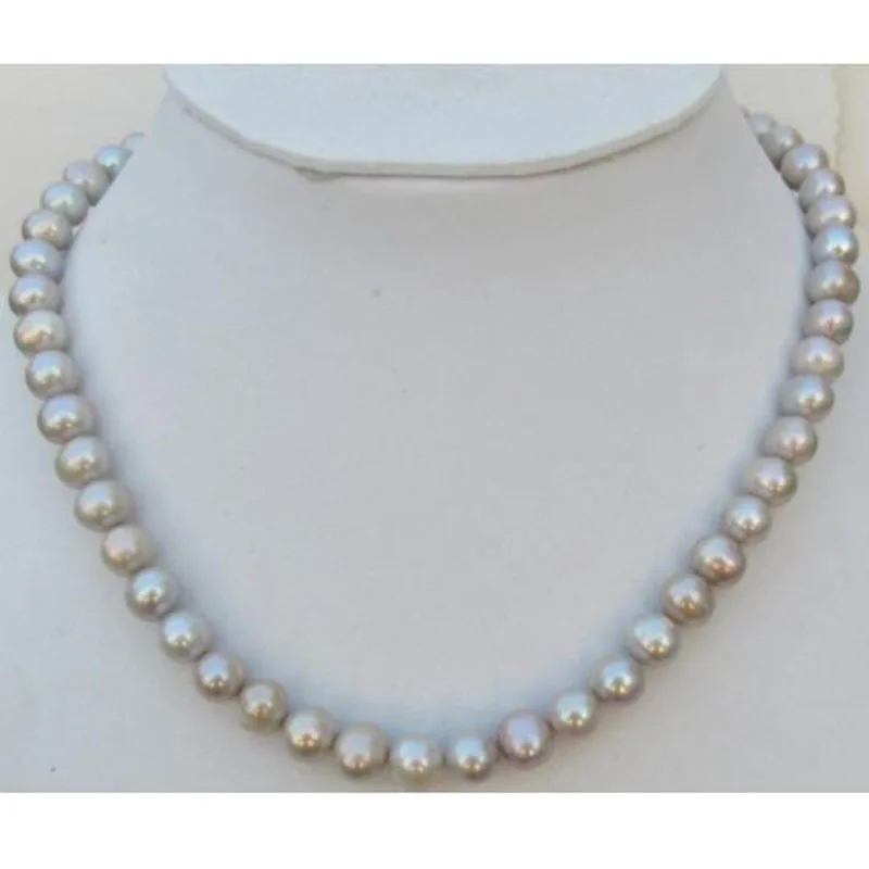 19 Elegant savageness AAA+ REAL natural south sea silver gray pearl necklace925silver
19 Elegant savageness AAA+ REAL natural south sea silver gray pearl necklace925silver