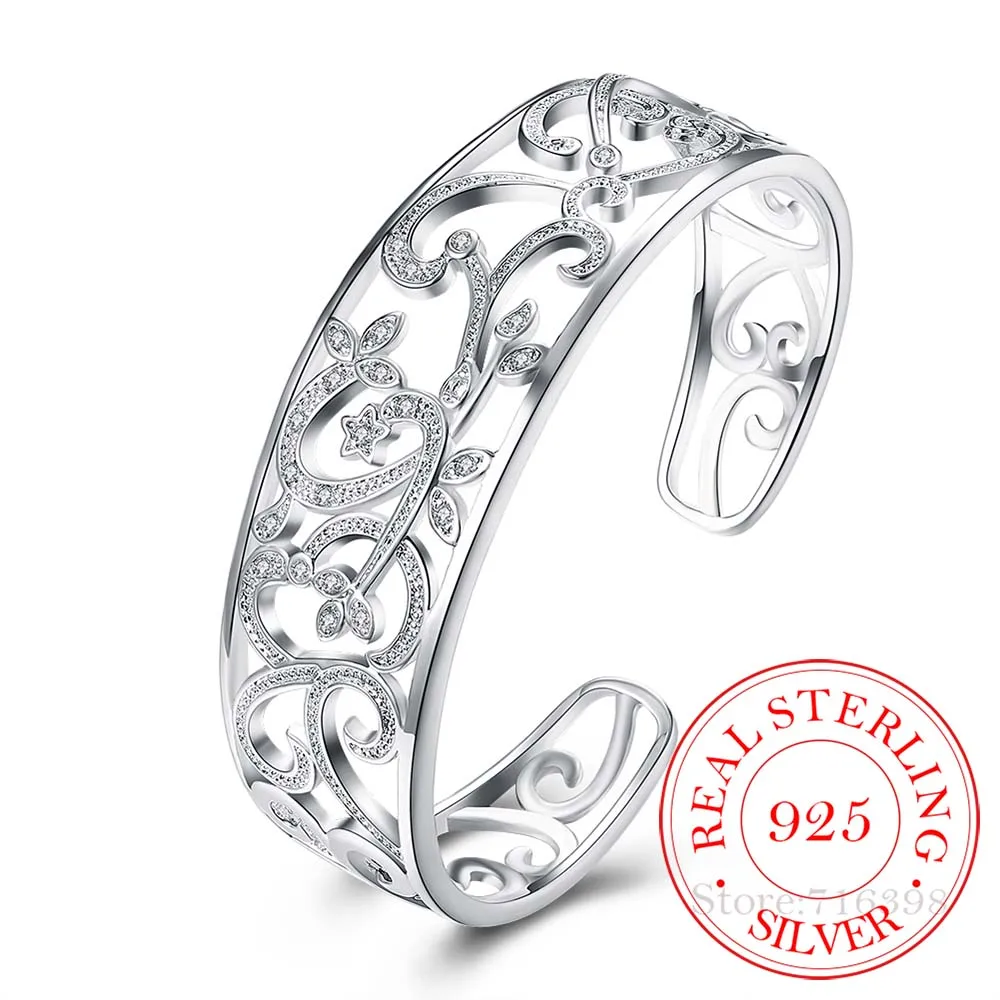 925 Sterling Silver Hollow Branch Bracelets & Bangles For Women High Quality Elegant Lady Gift 925 Silver Fine jewelry
925 Sterling Silver Hollow Branch Bracelets & Bangles For Women High Quality Elegant Lady Gift 925 Silver Fine jewelry