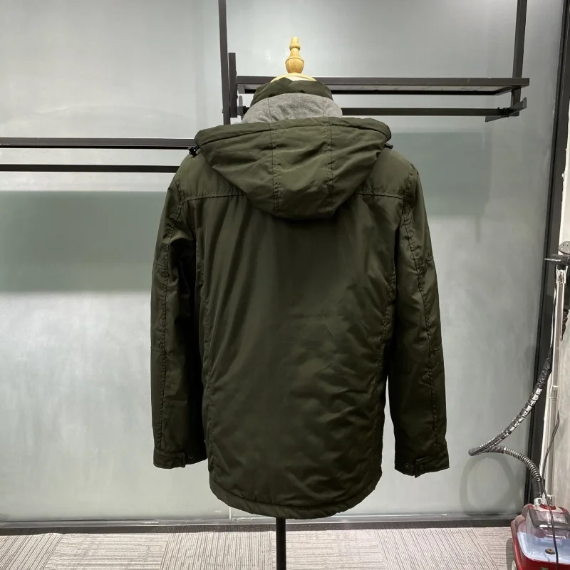 Thicken Outdoor Warm Winter Mens Parkas Solid Color Zipper Long Sleeve Outerwear Casual Hooded Jacket Padded Cold Coat Male New
Thicken Outdoor Warm Winter Mens Parkas Solid Color Zipper Long Sleeve Outerwear Casual Hooded Jacket Padded Cold Coat Male New