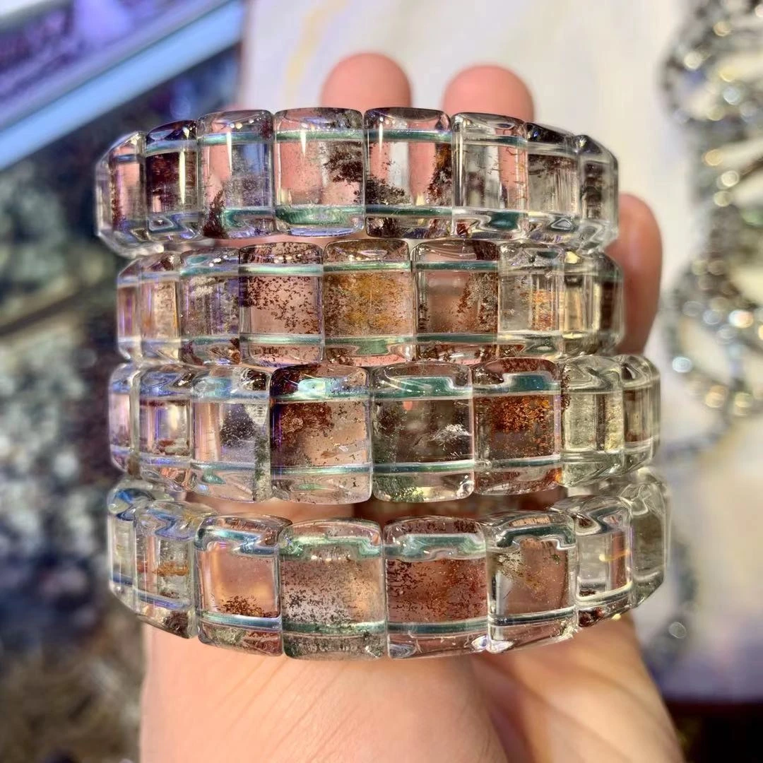 natural Crystal Green-Phantom Quartz stone bracelet natural gemstone bracelet DIY jewely for woman for gift wholesale !
natural Crystal Green-Phantom Quartz stone bracelet natural gemstone bracelet DIY jewely for woman for gift wholesale !