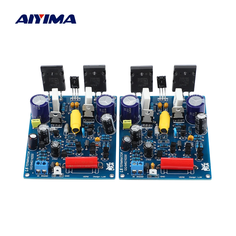 AIYIMA 2Pcs Power Amplifier Audio Board 120Wx2 Home Theater HiFi Stereo Sound Amplifiers 1943 5200 2.0 Channel Mini Amp
AIYIMA 2Pcs Power Amplifier Audio Board 120Wx2 Home Theater HiFi Stereo Sound Amplifiers 1943 5200 2.0 Channel Mini Amp