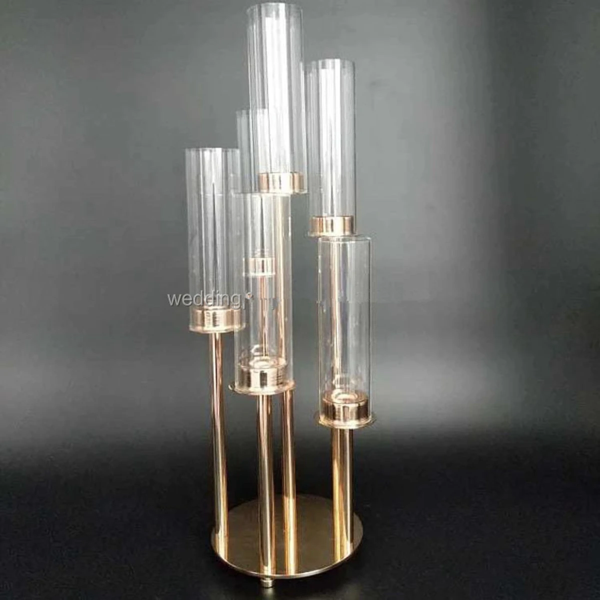 Weddings Party Table Centerpieces Stand Home Hotel Decoration 5 Arms Gold Glass Candelabra Metal Candlesticks Candle hol AB1009
Weddings Party Table Centerpieces Stand Home Hotel Decoration 5 Arms Gold Glass Candelabra Metal Candlesticks Candle hol AB1009