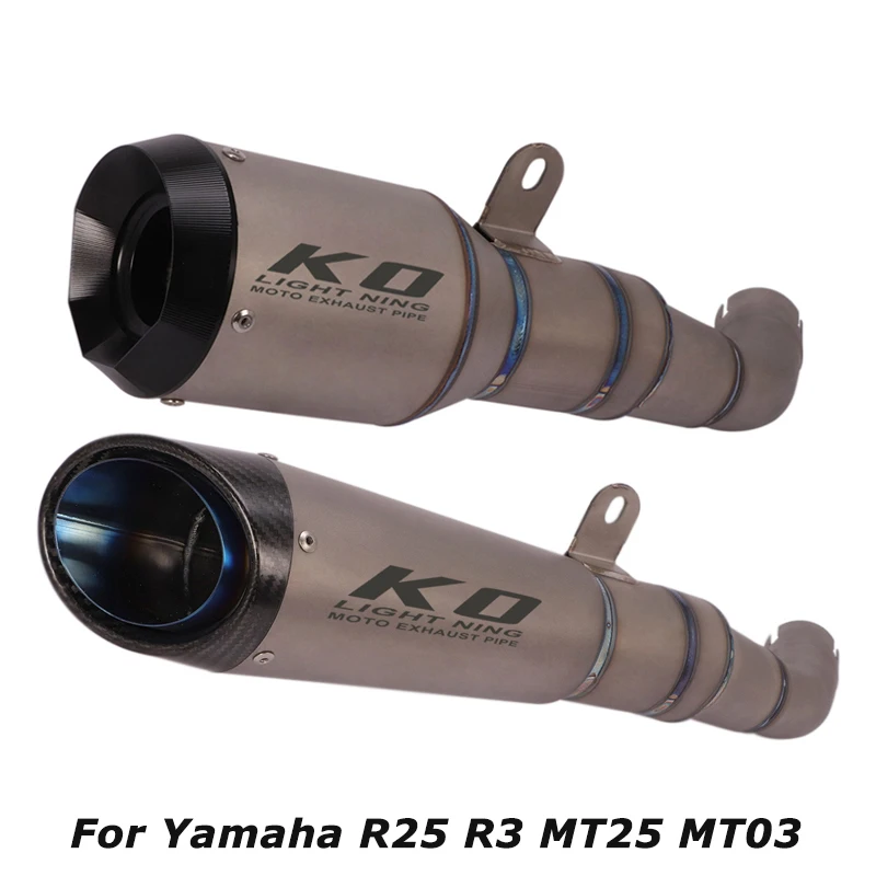 For Yamaha R25 R3 MT25 MT03 Motorcycle Titanium System Exhaust Muffler Tips Escape Pipe Mid Tail Link Pipe
For Yamaha R25 R3 MT25 MT03 Motorcycle Titanium System Exhaust Muffler Tips Escape Pipe Mid Tail Link Pipe