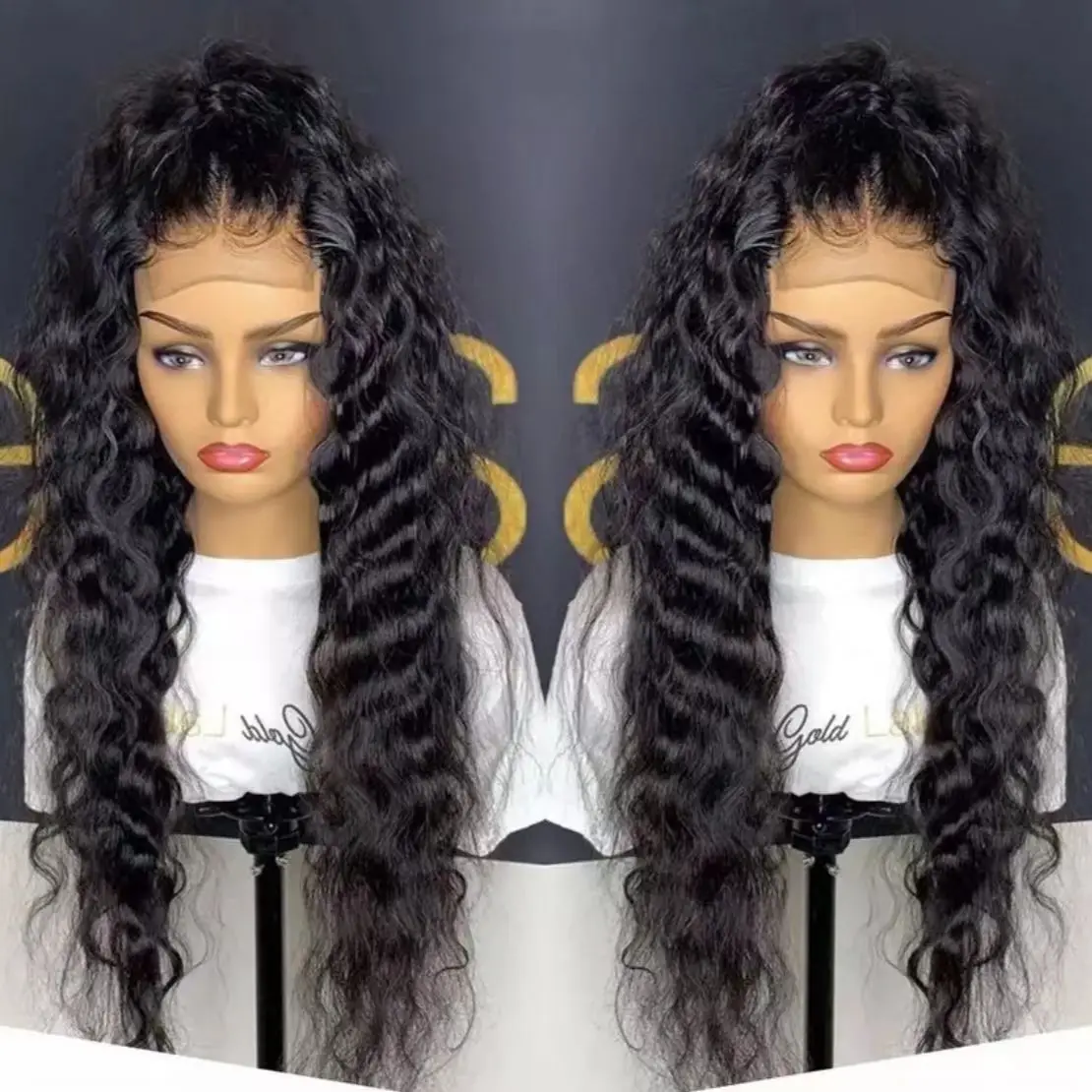 Long Deep Wave Synthetic Lace Front Wigs Black Lace Wigs For Women Synthetic Fiber Hair Daily Lace Wigs Makeup Daily Wigs
Long Deep Wave Synthetic Lace Front Wigs Black Lace Wigs For Women Synthetic Fiber Hair Daily Lace Wigs Makeup Daily Wigs