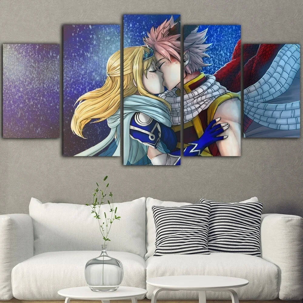 Canvas Painting 5 Pieces Lovers Kiss Poster Oil Painting Print on Canvas for Decor Living Room (No Frame)
Canvas Painting 5 Pieces Lovers Kiss Poster Oil Painting Print on Canvas for Decor Living Room (No Frame)