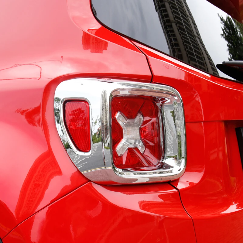 ABS хром для Jeep Renegade 2015 2016 2017 2018 автомобильные задние фонари декоративная рамка Крышка отделка автомобильный Стайлинг Аксессуары
ABS хром для Jeep Renegade 2015 2016 2017 2018 автомобильные задние фонари декоративная рамка Крышка отделка автомобильный Стайлинг Аксессуары