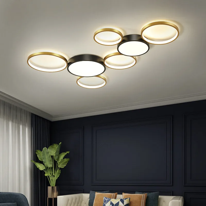 Living room lamp light luxury hall ceiling lamp simple modern atmosphere black gold high-end bedroom dining room Nordic new lamp
Living room lamp light luxury hall ceiling lamp simple modern atmosphere black gold high-end bedroom dining room Nordic new lamp