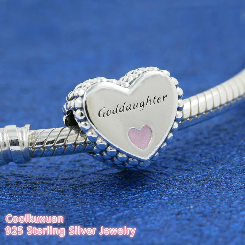 Goddaughter Heart Charm Original 100% 925 Sterling Silver beads Fits Pandora bracelets Jewelry Making
Goddaughter Heart Charm Original 100% 925 Sterling Silver beads Fits Pandora bracelets Jewelry Making
