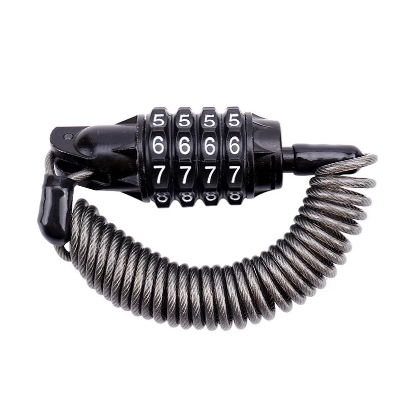 Bike Anti Theft Helmet 4 Digit Password Bicycle Lock For Scooter Motorcycles Cycling Safety Portable Spring Cable Locks
Bike Anti Theft Helmet 4 Digit Password Bicycle Lock For Scooter Motorcycles Cycling Safety Portable Spring Cable Locks