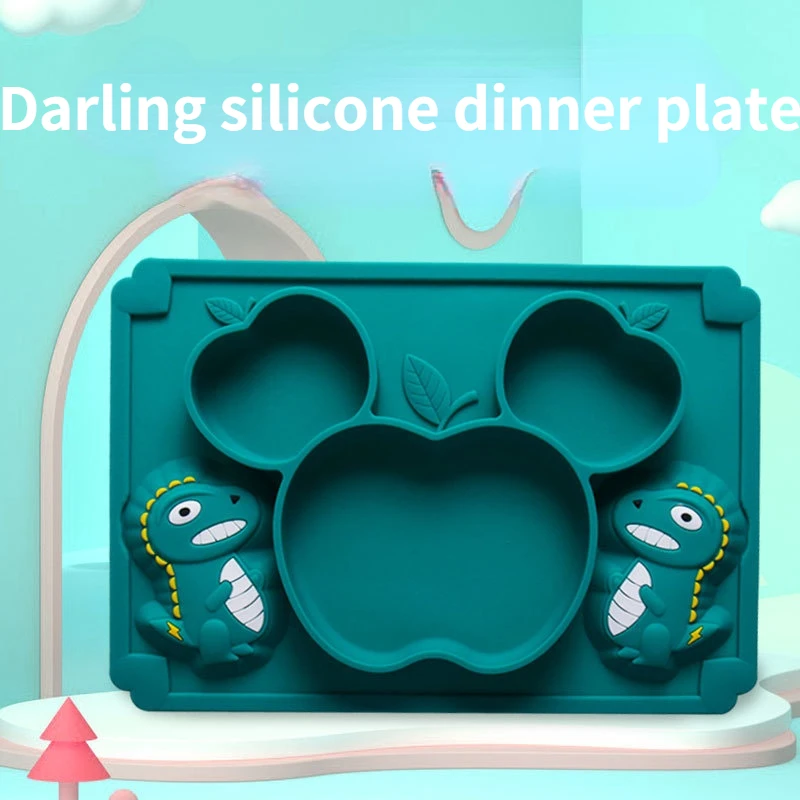 Children Safe and Cute Cartoon Silicone Plate for Baby Integrated Partition Plate for Baby Food Bowl to Attract the Baby to Eat
Children Safe and Cute Cartoon Silicone Plate for Baby Integrated Partition Plate for Baby Food Bowl to Attract the Baby to Eat