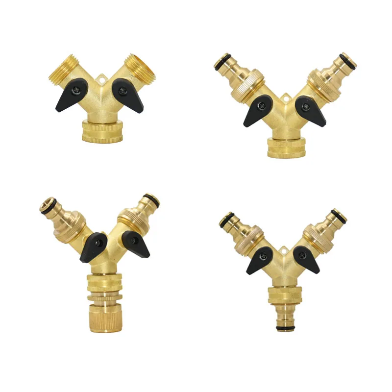 Brass 2-Way Garden Tap Water Splitter 3/4" Male Y Irrigation Valve Garden Hose Splitter Watering 1Pcs
Brass 2-Way Garden Tap Water Splitter 3/4" Male Y Irrigation Valve Garden Hose Splitter Watering 1Pcs