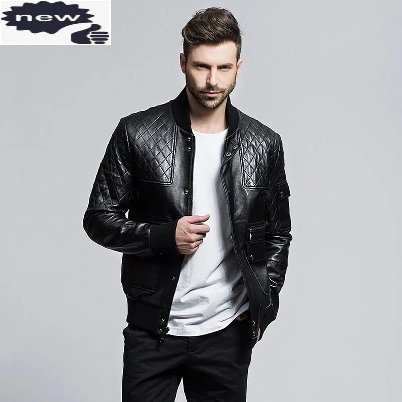 Куртка мужская приталенная из натуральной овечьей кожи, мотоциклетный пиджак с воротником-стойкой в ретро стиле
Куртка мужская приталенная из натуральной овечьей кожи, мотоциклетный пиджак с воротником-стойкой в ретро стиле