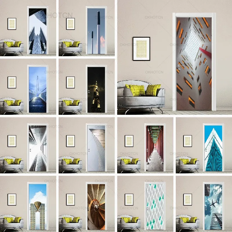 PVC Mural Paper Print Art 3D High-rise Building Door Stickers Home Decor Picture Self Adhesive Waterproof Wallpaper For Bedroom
PVC Mural Paper Print Art 3D High-rise Building Door Stickers Home Decor Picture Self Adhesive Waterproof Wallpaper For Bedroom