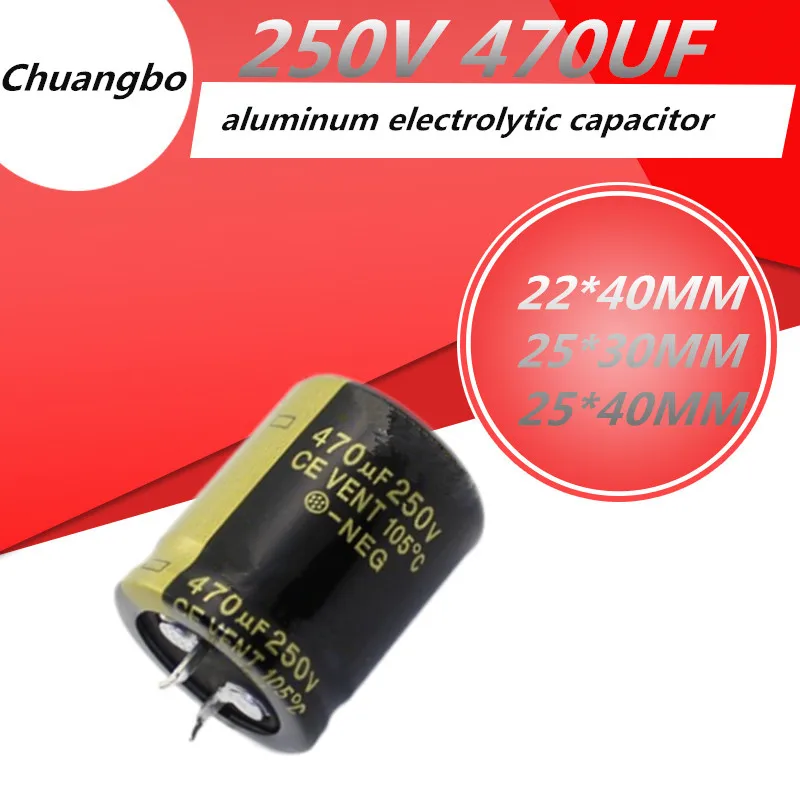 2pcs Audio Electrolytic Capacitor 250V470UF 22*40 25*30 25*40MM For Audio Hifi Amplifier High Frequency Low ESR Speaker
2pcs Audio Electrolytic Capacitor 250V470UF 22*40 25*30 25*40MM For Audio Hifi Amplifier High Frequency Low ESR Speaker