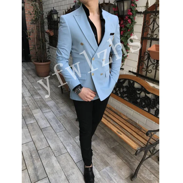 Handsome Groomsmen Double-Breasted Groom Tuxedos Mens Wedding Dress Man Jacket Blazer Prom Dinner (Jacket+Pants+Tie) A087
Handsome Groomsmen Double-Breasted Groom Tuxedos Mens Wedding Dress Man Jacket Blazer Prom Dinner (Jacket+Pants+Tie) A087